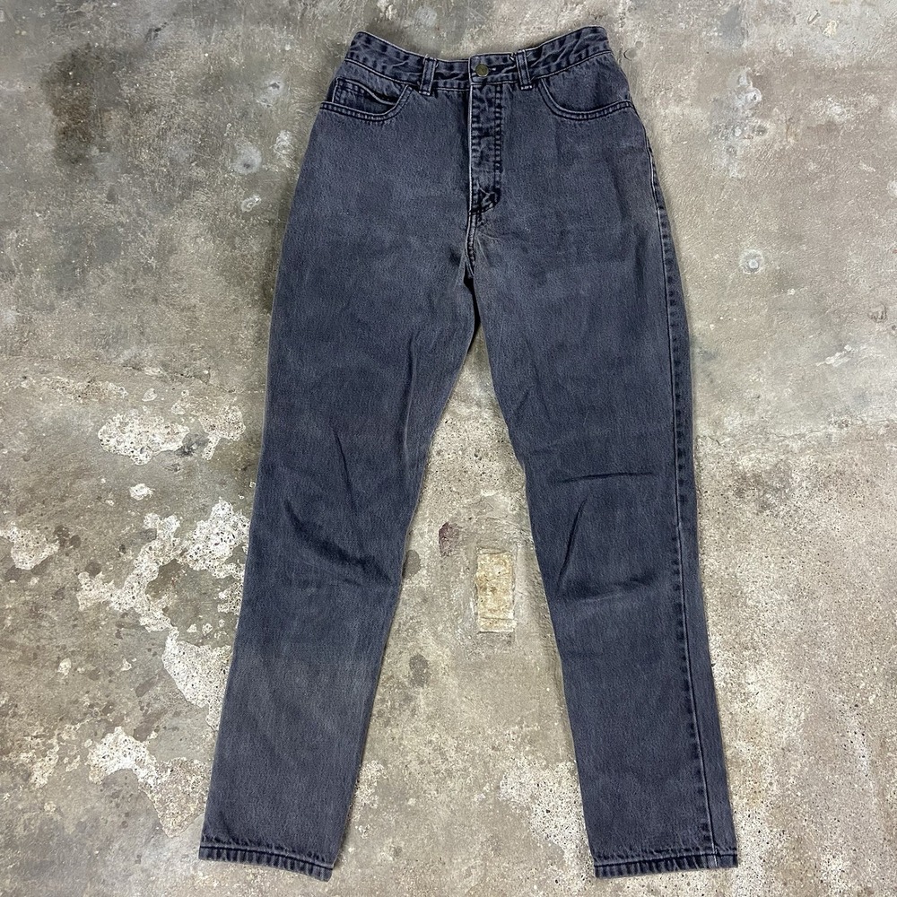 Vintage 90s GUESS Jeans Women's Size 31‎ Black Denim Skinny Straight Fit 39050